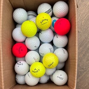 Golf Balls 40 Golf Balls Titleist Calloway Sporty Assorted Used Golf Balls